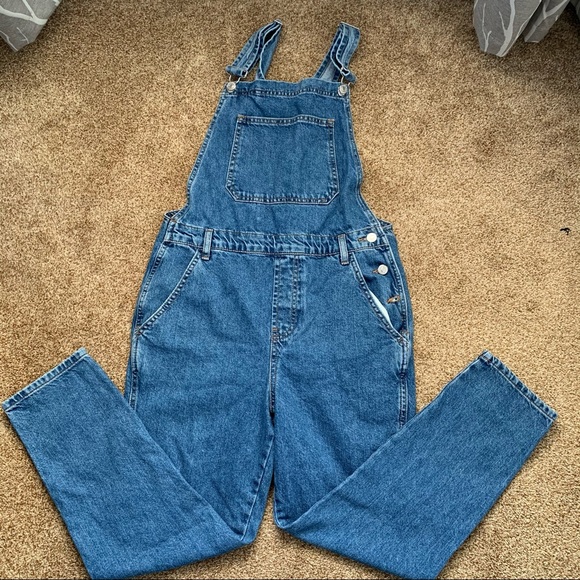 Topshop Denim - Topshop Moto Denim Overalls, 6